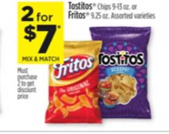 Dollar General Tostitos Or Fritos offer