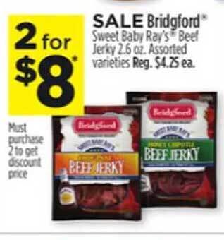 Dollar General Bridgford Beef Jerky offer