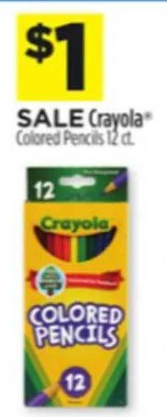 Dollar General Crayola Colored Pencils offer