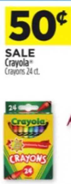 Dollar General Crayola Crayons offer