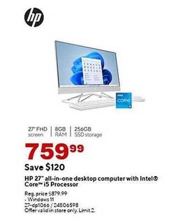 Staples Hp 27 offer