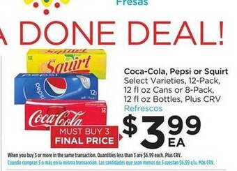 Foods Co Coca-cola Pepsi Or Squirt offer