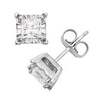 Kohl's 1/2 carat t.w. diamond 10k white gold stud earrings offer