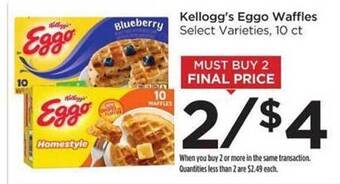Food 4 Less Kellogg's Eggo Waffles offer