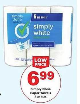 Stater Bros Simply Done Paper Towels offer