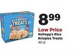 Stater Bros Kellogg's Rice Krispies Treats offer