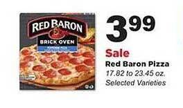 Stater Bros Red Baron Pizza offer