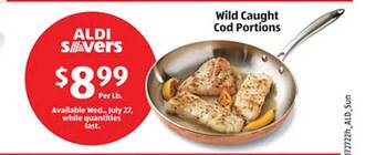 Aldi Wild Caught Cod Portions offer
