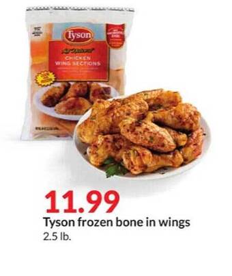 Hy-Vee Tyson Frozen Bone In Wings offer
