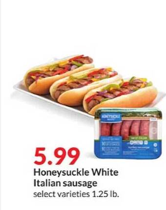 Hy-Vee Honeysuckle White Italian Sausage offer