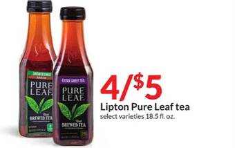 Hy-Vee Lipton Pure Leaf Tea offer