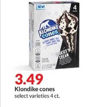 Hy-Vee Klondike Cones offer