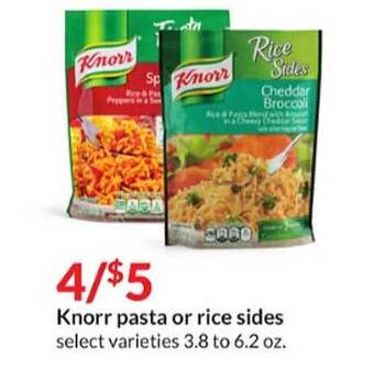 Hy-Vee Knorr Pasta Or Rice Sides offer