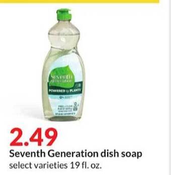 Hy-Vee Seventh Generation Dish Soap offer