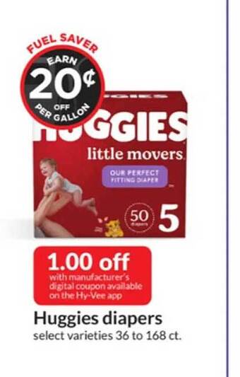 Hy-Vee Huggies Diapers offer