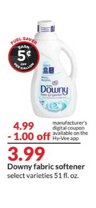 Hy-Vee Downy Fabric Softener offer