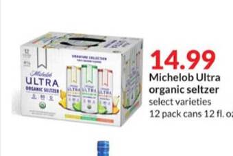 Hy-Vee Michelob Ultra Organic Seltzer offer
