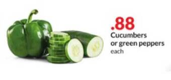 Hy-Vee Cucumbers Or Green Peppers offer