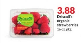 Hy-Vee Driscoll's Organic Strawberries offer