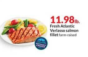 Hy-Vee Fresh Atlantic Verlasso Salmon Fillet offer