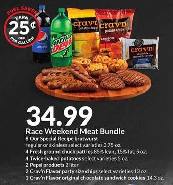 Hy-Vee Race Weekend Meat Bundle offer