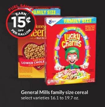 Hy-Vee General Mills Family Size Cereal offer