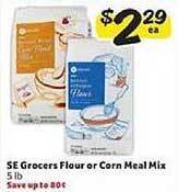 Winn Dixie Se Grocers Flour Or Corn Meal Mix offer