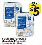 Winn Dixie Se Grocers Pure Cane Granulated Sugar offer