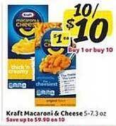 Winn Dixie Kraft Macaroni & Cheese offer