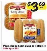 Winn Dixie Pepperidge Farm Buns Or Rolls offer