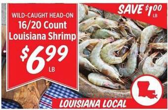 Rouses 16-20 Count Louisiana Shrimp offer