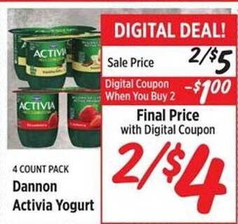 Rouses Dannon Activia Yogurt offer
