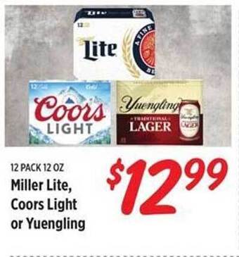 Rouses Miller Lite, Coors Light Or Yuengling offer