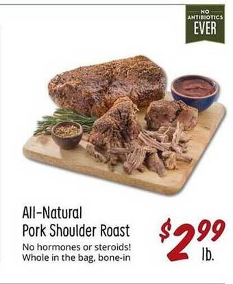 Sprouts Farmers Market Allnatural Pork Shoulder Roast offer