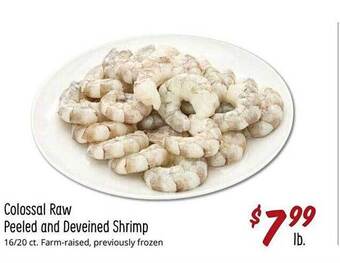 Sprouts Farmers Market Colossal Raw Peeled And Deveined Shrimp offer