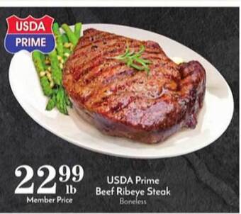 Pavilions Usda Prime Beef Ribeye Steak offer