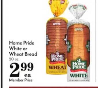 Pavilions Home Pride White Or Wheat Bread offer