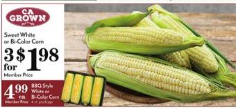 Pavilions Sweet White Or Bi-color Corn offer