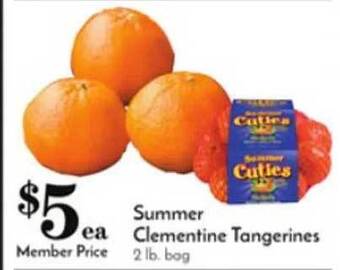Pavilions Summer Clementine Tangerines offer