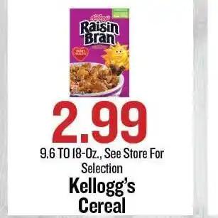 Bell's Food Store Kellogg's Cereal offer