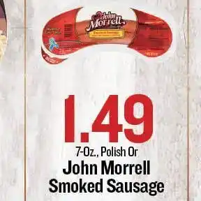 Bell's Food Store John Morrell Smoked Sausage offer