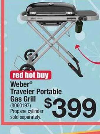 Ace Hardware Weber Traveler Portable Gas Grill offer