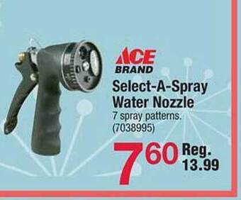 Ace Hardware Ace Brand Select-a-spray Water Nozzle offer