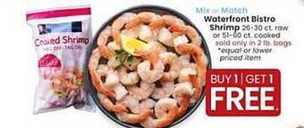 Albertsons Waterfront Bistro Shrimp offer