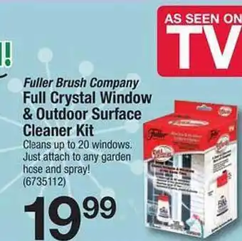 Ace Hardware Fuller Brush Company Full Crystal Window & Outdoor Surface Cleaner Kit offer