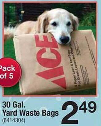 Ace Hardware 30 Gal Yard Waste Bags offer