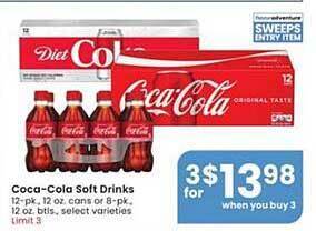 Albertsons Coca-cola Soft Drinks offer