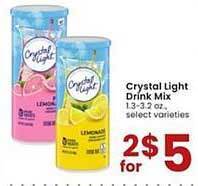 Albertsons Crystal Light Drink Mix offer