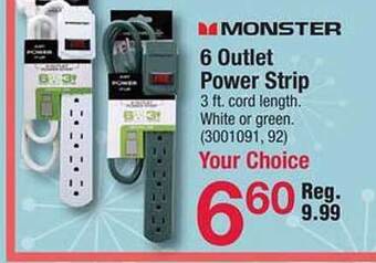 Ace Hardware Monster 6 Outlet Power Strip offer