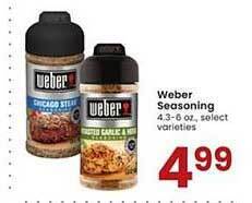 Albertsons Weber Seasoning offer